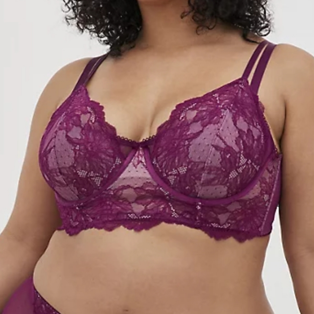 Torrid purple bra size 3